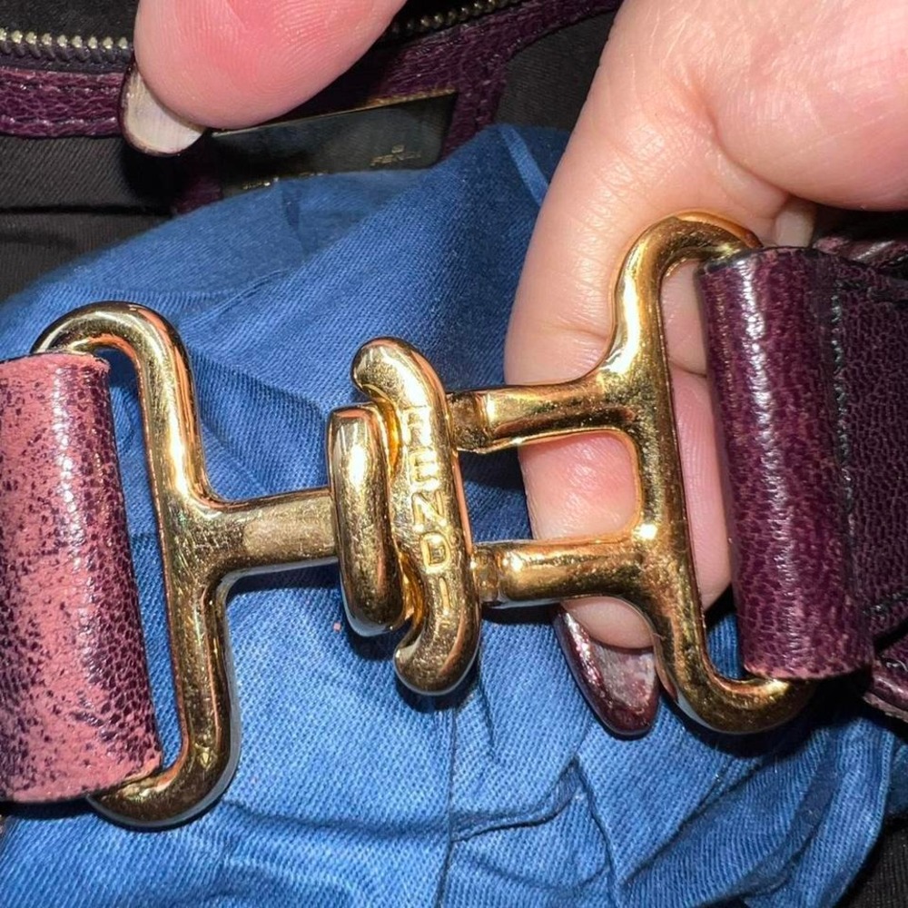 Fendi du Jour Rare Purple Leather Shoulder bag - Picture 6 of 6